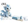 Kit Fai da Te Bambola Animali Marini Patchwork, Set da Cucito Gnomo Fatto a Mano per Decorazione Casa, Artigianato Drago Cartone Animato Tessuto Principiante