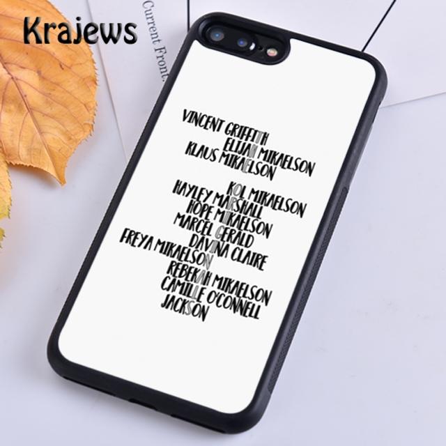 Krajews The Vampire Diaries Quotes Art Soft Phone Case For iPhone 17 Air 16 15 14 Plus 11 12 13 Pro Max Coque Fundas