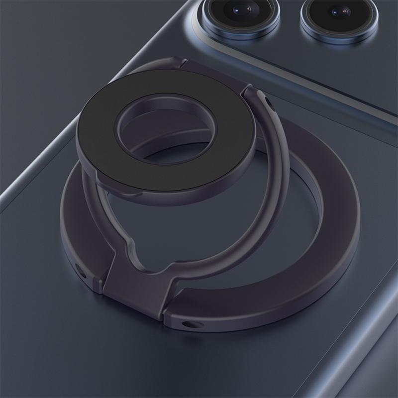 

360° Rotation Mobile Phone Finger Ring Stand Double-sided Magnetic Holder for Magsafe Gym Desktop Folding Support for iPhone Pro