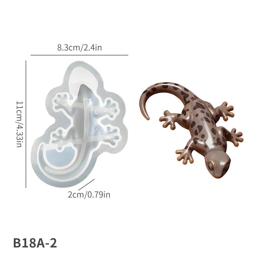 1 Pcs Reptile Silicone Mold - Turtle Lizard & Frog Resin Casting Mold for DIY Animal Figurines & Ornaments