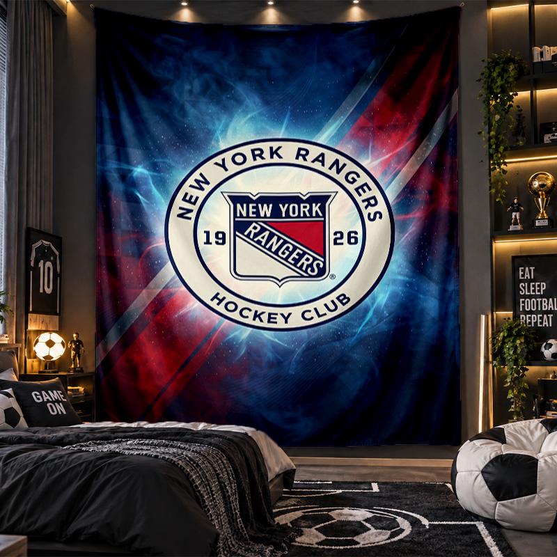 Wall Hanging Tapestry New York Rangers Print Cloth for Living Room Bedroom Home Decor