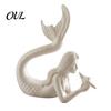 Micro Landscape Decoration 3D Printed Mermaid & Starfish Figurine, Exquisite Sculpture, Ocean Ornament for Fish Tank Theme Desktop Home Office