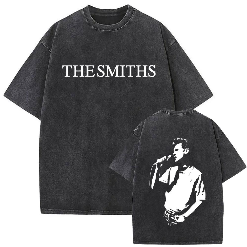 

Rock Band The Smiths Louder Vintage Washed Tshirt Alternative s Indie Morrissey T Shirt The Queen Is Dead Tshirts Unisex S