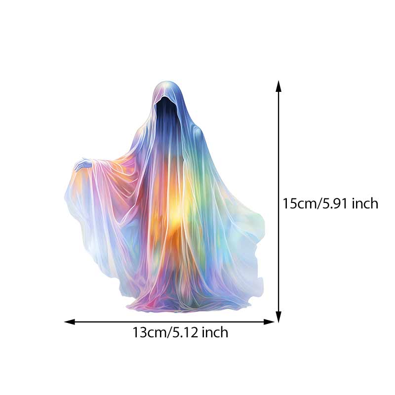 Rainbow Ghost Car Stickers Waterproof Vinyl Decals Auto Body Window Bumper Decor Motorcycle Helmet Stickers TM196