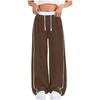 Pantaloni della tuta larghi a gamba dritta colorati per bambini, vestibilità comoda per uso casual e sportivo, per ragazzi e ragazze