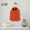 Small Gift Bag for Kids Halloween Ghost Candy Kids, Cute Fabric Treat or Trick Non Woven Container Tote with Handle, Spooky Snack Goodie Bags