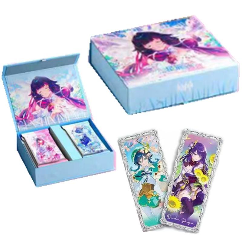 New Genshin Impact VOI.1 Aether Lumine Mondstadt Amber Anime Character Peripheral Game Collection Card Holiday Gift
