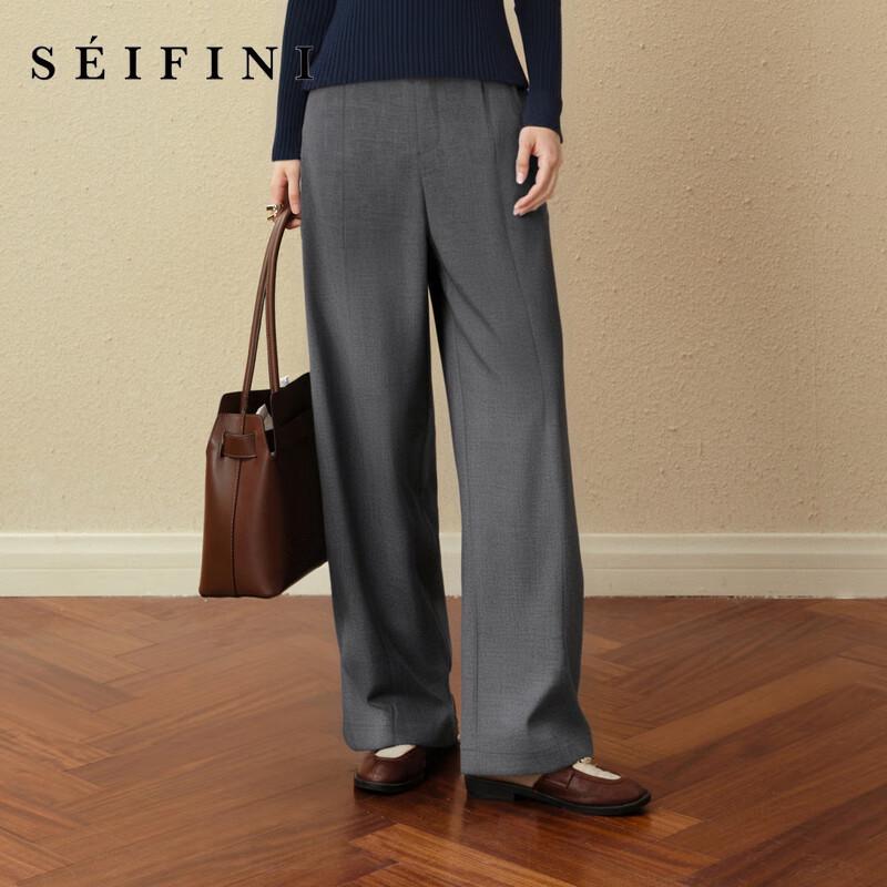 

SEIFINI Women s Versatile Slimming Wide-Leg Pants S