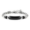 3 Colors Stainless Steel Cuban Chain Bracelet Men Adjustable Unfading Tiger Eyes Obsidian Stone Braslet Cool Riding Accessories