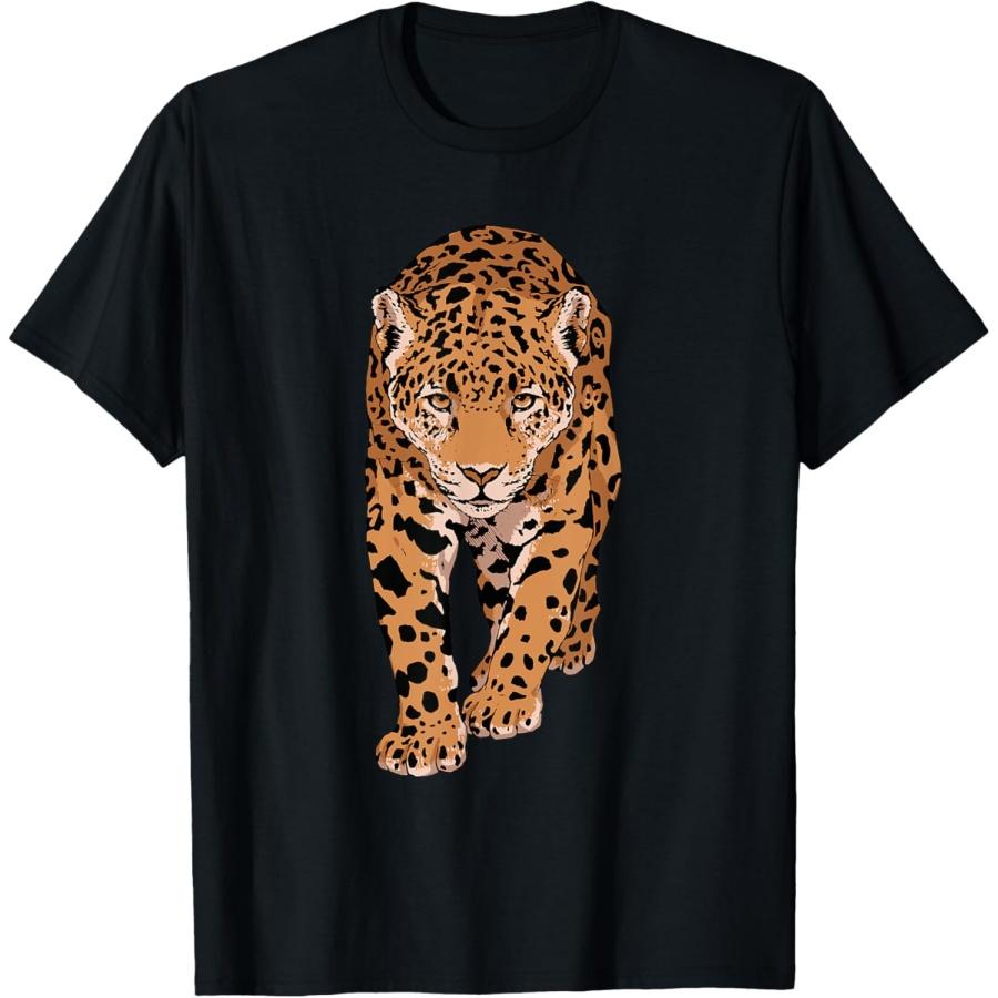 

Wild Big Cat Jaguar Jungle Animal Wildlife T-Shirt XXXXXL чёрный