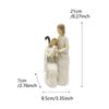 Cross Vintage-Style Resin Wood Carving Religious Family Desktop Ornament
