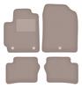 Beige Velour Floor Mats For: Kia Picanto III Hatchback (2017-)