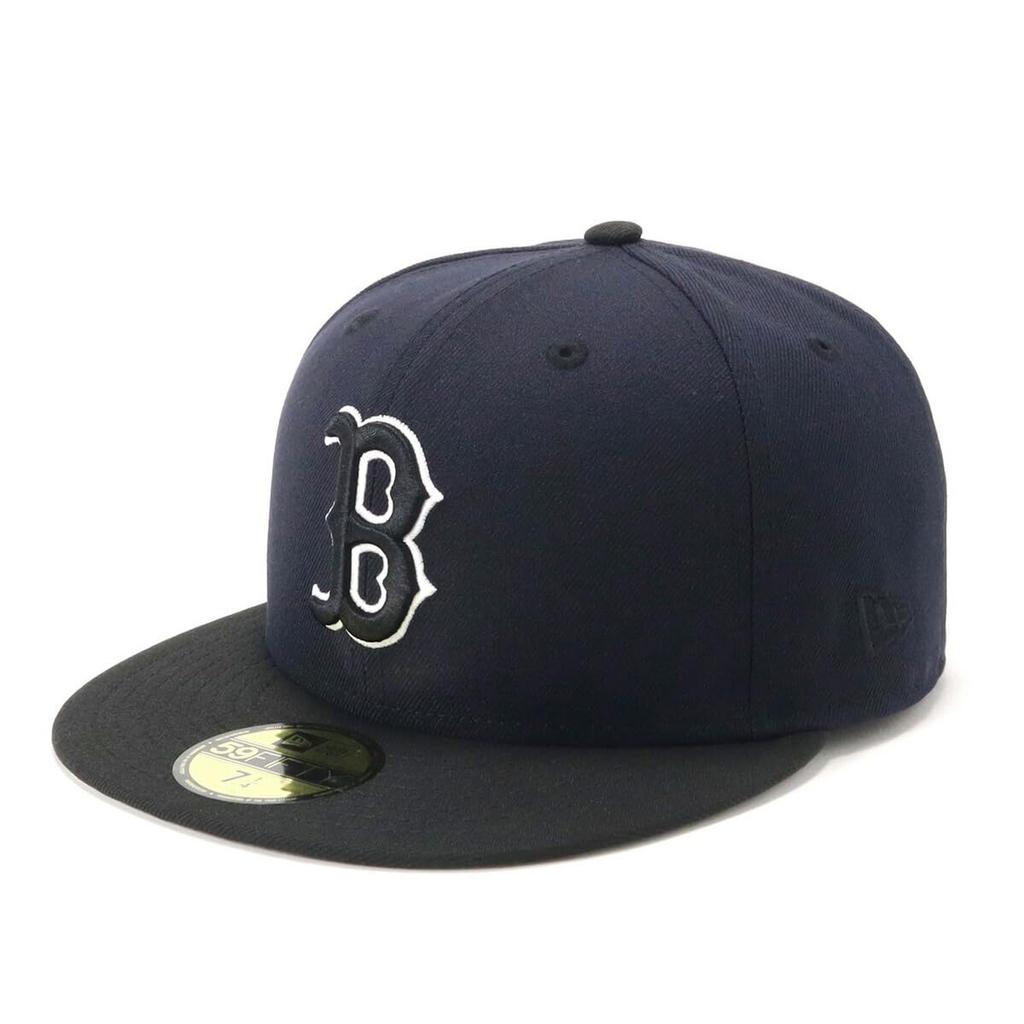 New Era 59FIFTY ONSPOTZ BOS Size Navy Boston Red Sox Cap, Exclusive, Navy, 7, 59Fifty, 2-Tone, Black,