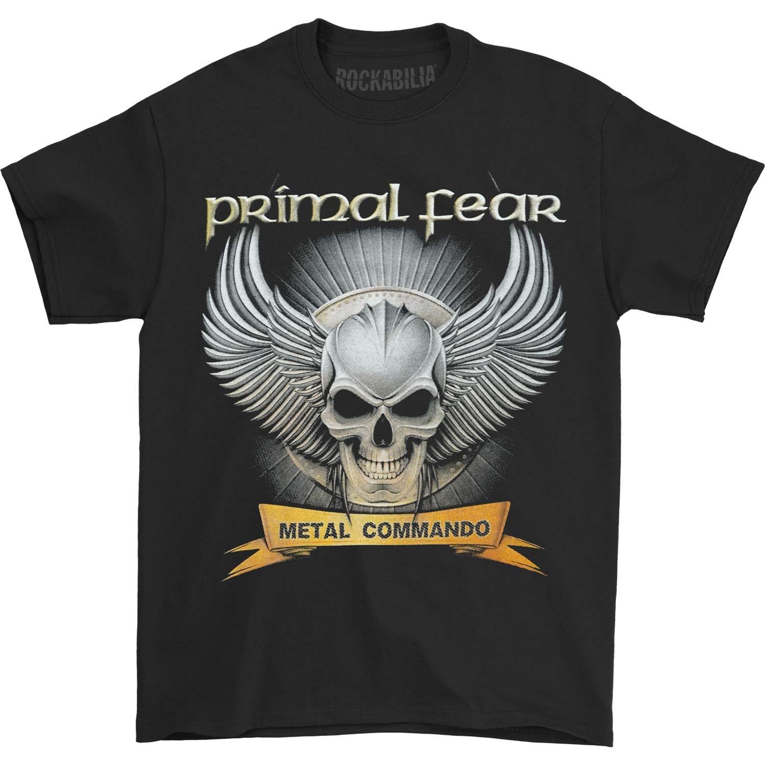 Men s Primal Fear Metal Command T-shirt Small Black XL