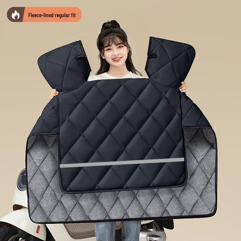 Universal Electric Vehicle Windshield - All-Season, Thick Fleece, Windproof, Waterproof, for Motorcycles
