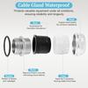 3pcs Erosion Resistant Cable Connector Quick Install Waterproof Fitting for Commercial Building Electrical Projects