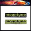 Car Styling M Logo for Mountune Performance RACING Car Fender Side Trunk Decal Emblem Badge Sticker