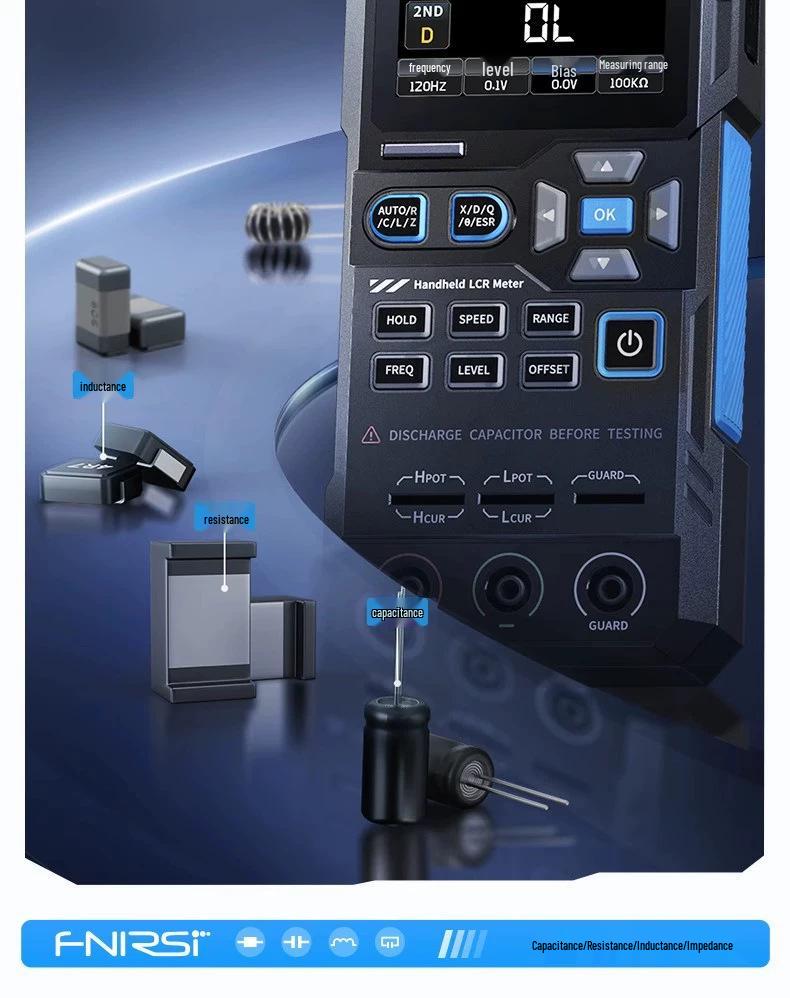 Tester LCR Digital Portabil FNIRSI LC1020E pentru Rezistență, Inductanță și Capacitate Multimetru SMD