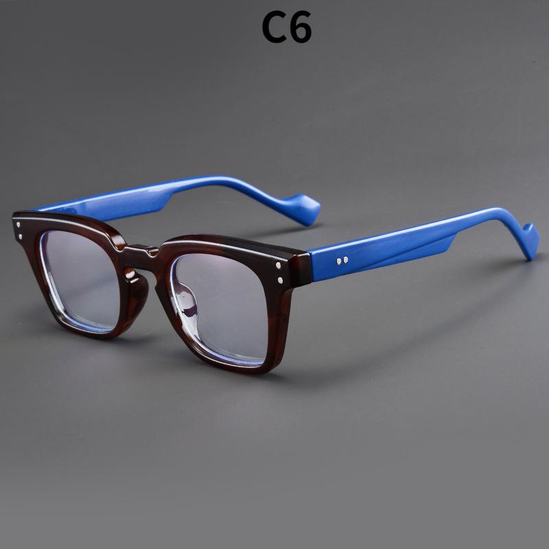 Women's glasses, men's and women's fashion square large-frame glasses