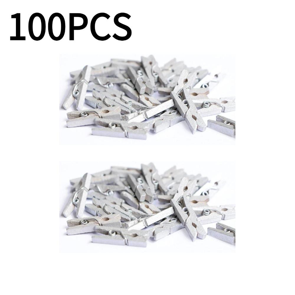 50/100 pcs Clothespin DIY Wedding Party Wooden Clips Pegs Dropshipping Mini 25mm Natural Wooden Clips Photo Clips