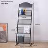 Floor Standing Magazine & Book Display Rack for Periodicals and Promotional Materials