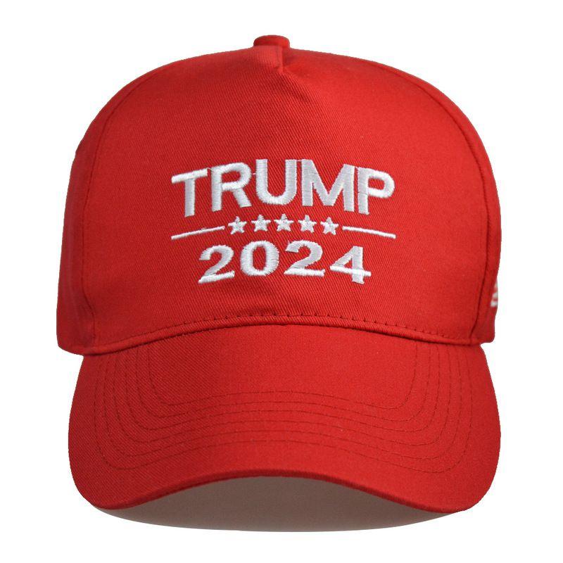 

2024 Trump Cap American Flag Baseball Pop Embroidery Presidential Red White Star