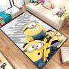 Minions Themed Round Rug Cartoon Flannel Carpet Non-Skid Floor Mat Children Playroom Bedroom Home Decor
