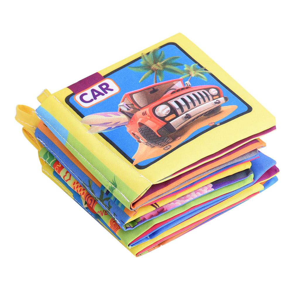 

Детские красочные тканевые книги для детей, обучающие книги для чтения мультфильмов(Комплект 4 шт.)