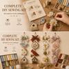 Handmade Santa Claus Pendant DIY Sewing Kit Thickened Festive Fabric Door Decor Kit Holiday Gift