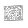 Clock Gear Box Background Art Pattern Metal Cutting Dies Craft Embossing Scrapbooking Stamps for Card Making Decor