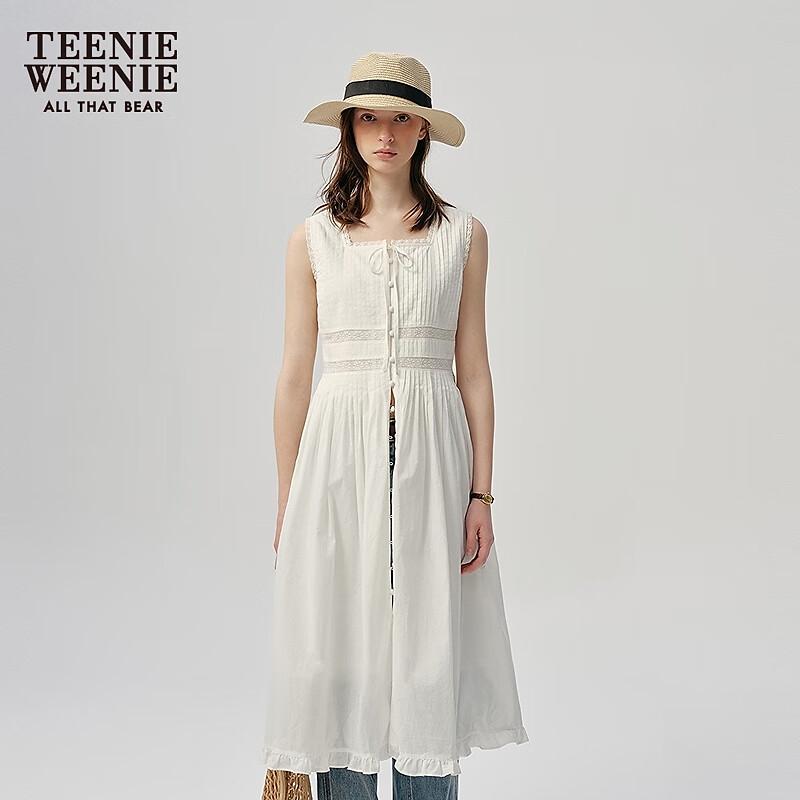 

Teenie Weenie Retro French Lace Sleeveless White Dress M