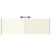 Side Awning Extendable 200x600 cm Cream