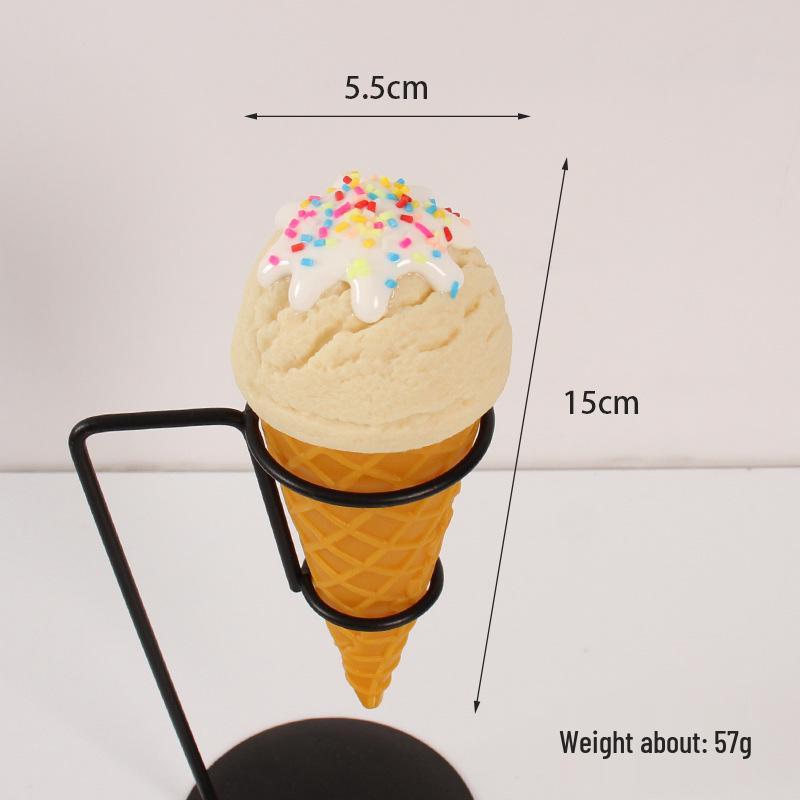 PVC Faux Ice Cream Cone for Display & Play