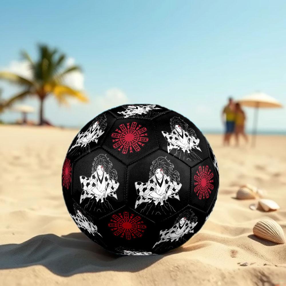 1pc Demon Slayer Kimetsu No Yaiba Soccer Ball Size 5 Indoor Soccer Ball Fashion Colorful Backyard Game - Great For Sports Fans Gift HE27