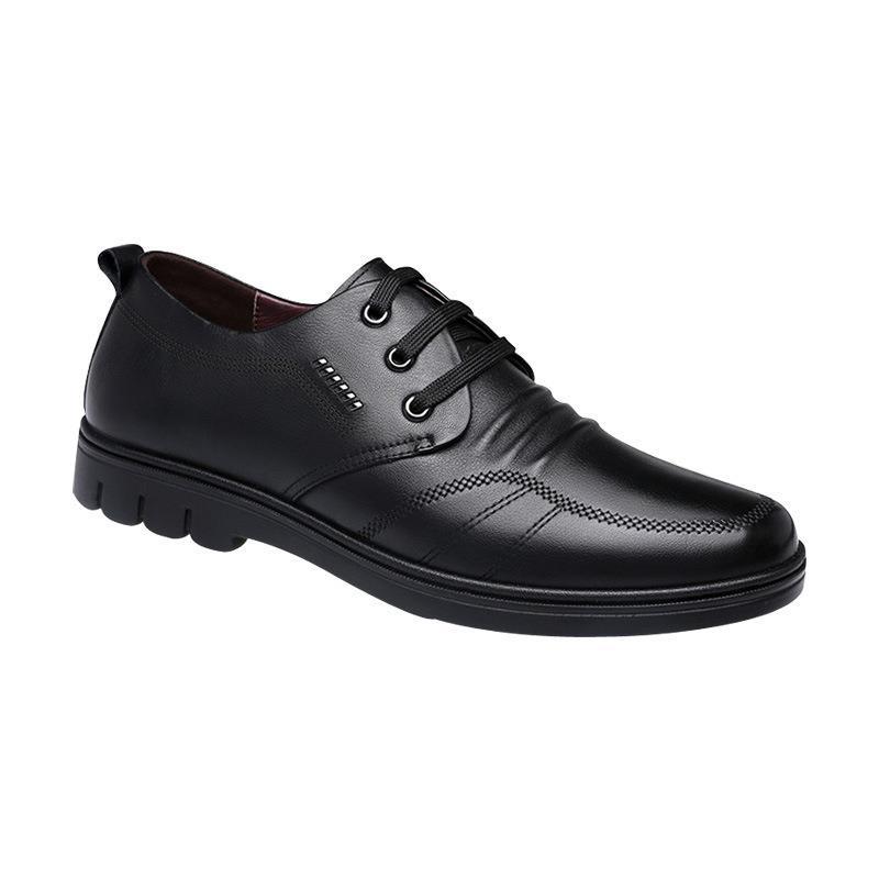 Frühlings Herrenschuhe Herren Casual PU Schuhe Business Britisch Bequeme Schuhe Koreanische Version Runde Zehenpartie Weiche Sohle Außenhandel