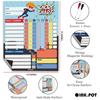 Inkdotpot Magnetic Dry Erase Weekly  Daily Chore Chart Schedule Board for Kids Chores Reward Chart,Good Behavior Chart