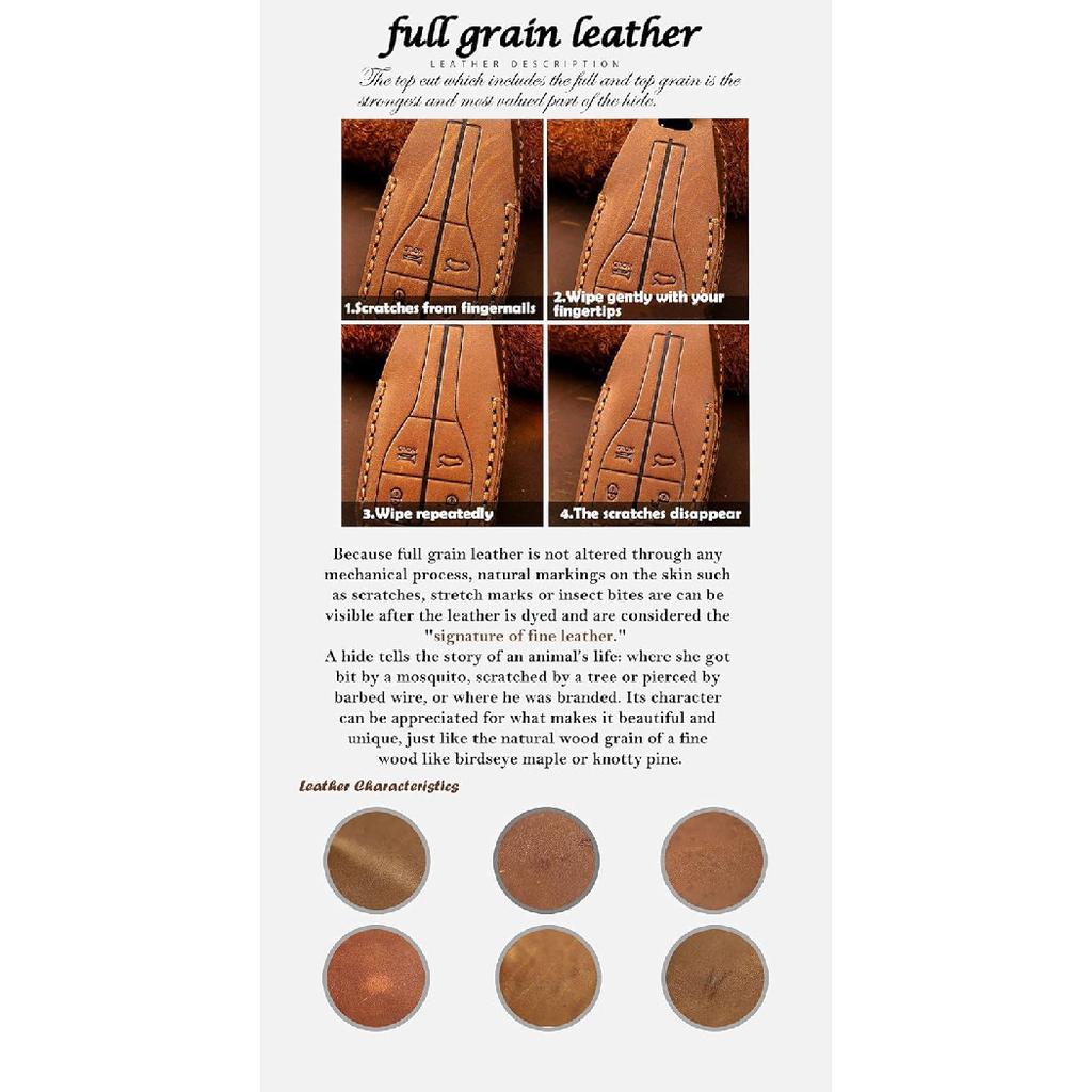 Soft Leather Durable Car Key Fob Case Compatible With Chery Jetour Traveller T1 Freedom