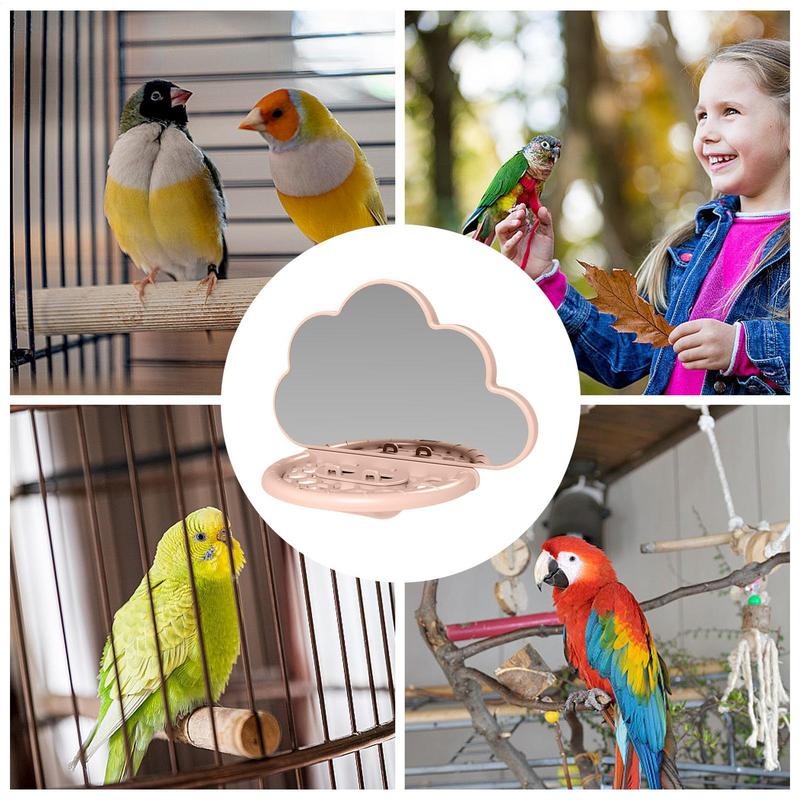 Bird Mirror With Perch Bird Perch Stand Cockatiel Mirror Parakeet Mirror Parrot Perch Bird Mirror Cockatiel Perch With Feeding