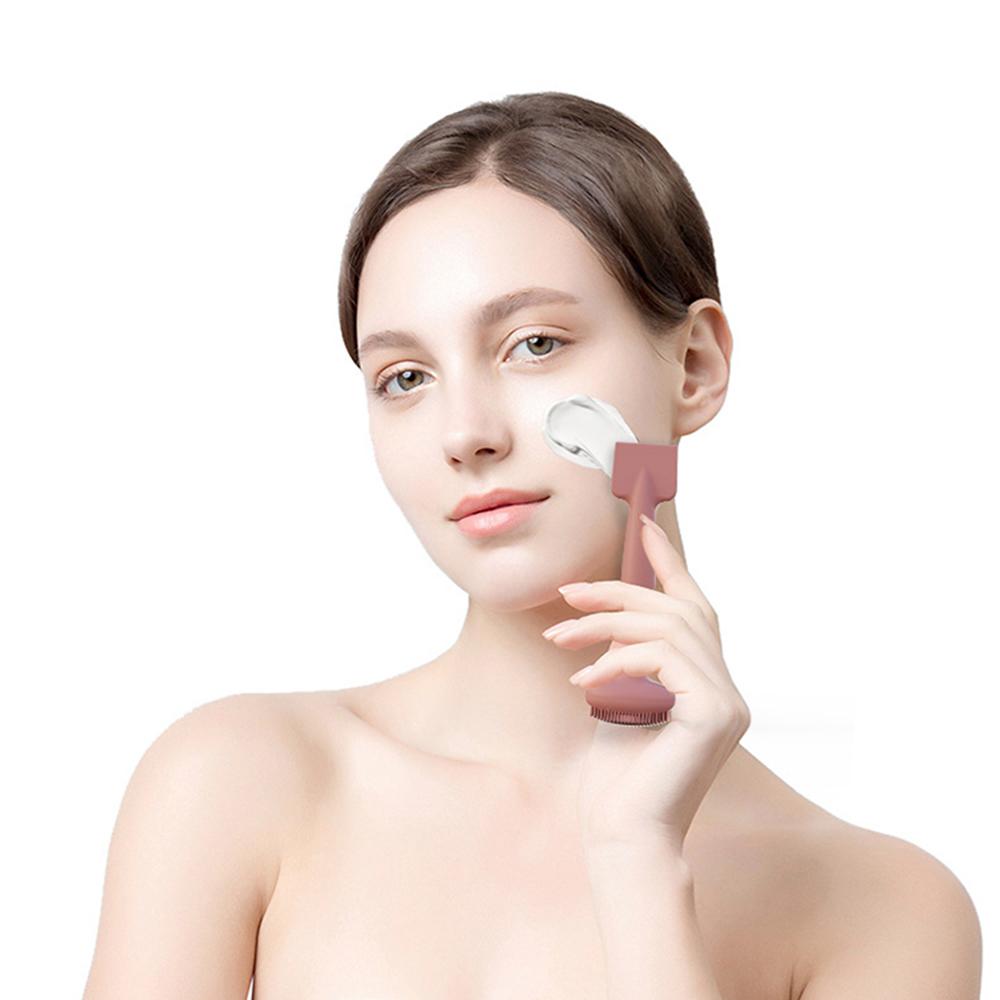 Double Head Mask Brush, Silicone Material Can Be Reused, Facial Smearing Tool, Suitable For Facial Mask, Emulsion, Mud Film