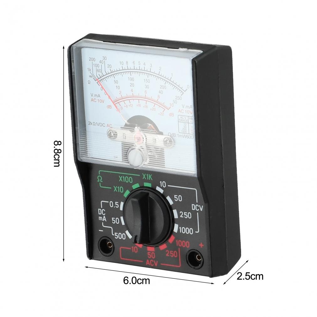 Voltmeter Ammeter Resistance Meter Analog 250mA Multimeter DC/AC 1000V Multimete