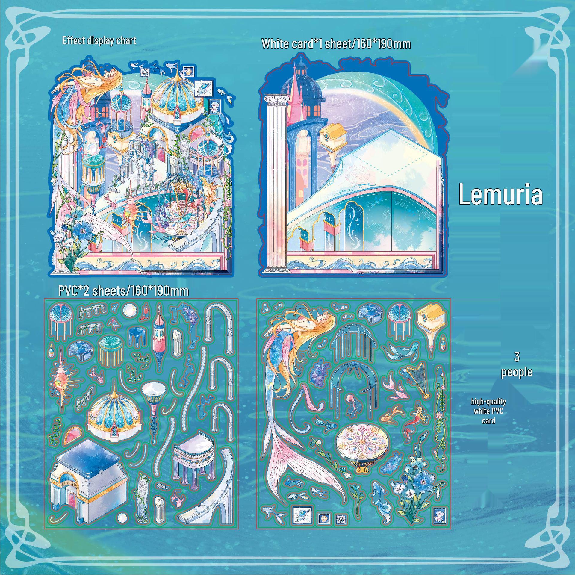 Мистер. Наклейка-пейзаж «Бумажная сказка» 3D — креативный подарок для студентов своими руками