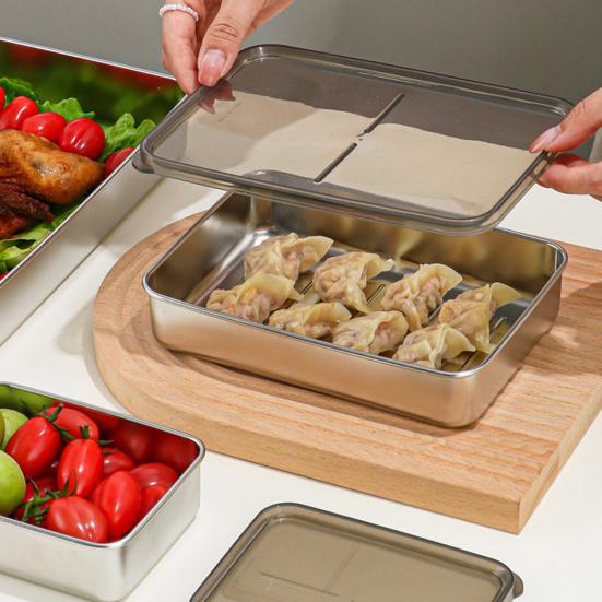 1000 ml/2000 ml/800 ml/400 ml Crisper-Box, große Kapazität, Lunchbox mit versiegeltem Deckel, verhindert Geruch, Aufbewahrungsbox