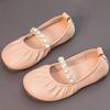 Pearl Girls Princess Shoes Soft Soled Kids Casual Flats Elegant Children Leather Shoes  Autumn