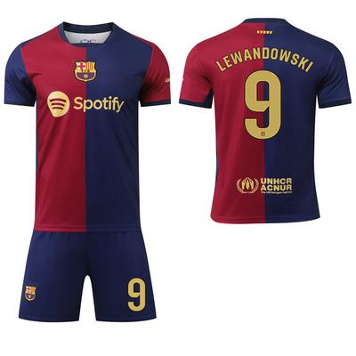 2024-25 Barcelona Gold Home Jersey #9 Lewandowski #19 Yamal Football Jerseys