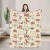 Coperta in Flanella Union Jack Bandiera UK Simbolo Britannico di Londra Morbida Stampata Copriletto per Letto Divano Multifunzionale