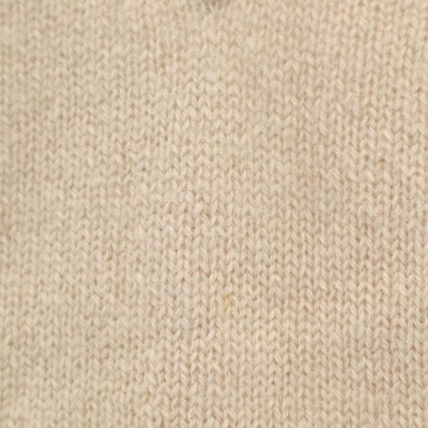 RALPH LAUREN One point embroidery Long sleeve V neck sweater S Beige knit Women Used