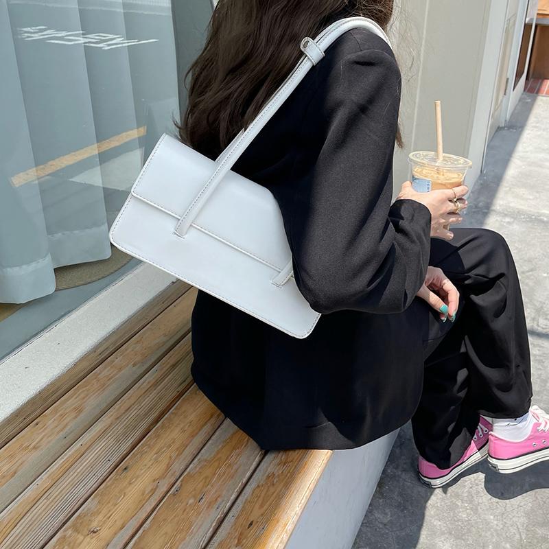 

Retro Simple Women s Underarm Bag Vintage Green Ladies Square Shoulder Bags Winter Fashi Female Tote Purse Top Handle Handbags