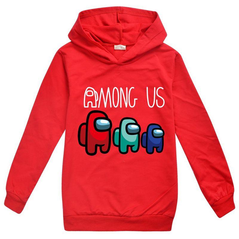 Among Us Game Kids Hoodies Boys Girls Impostor Hooded Sweatshirt Tops Jumpers