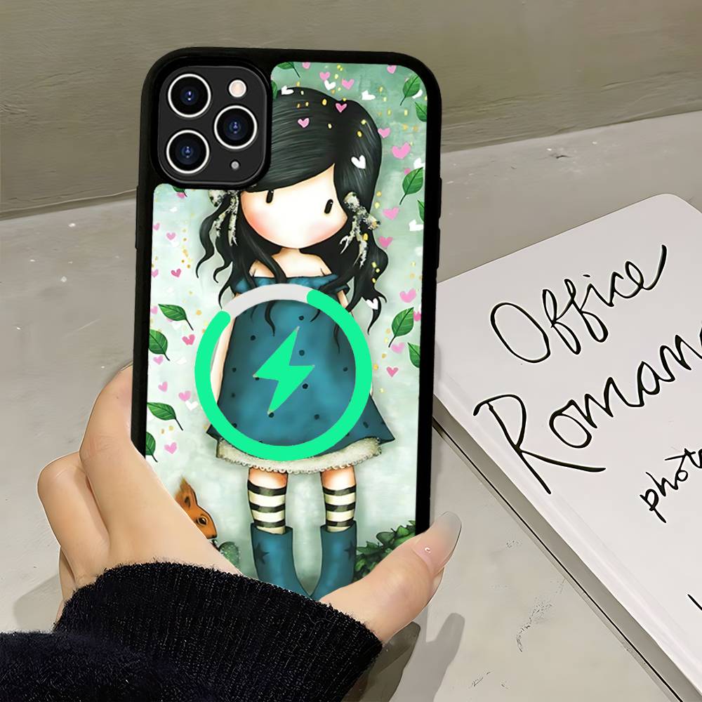 Japan Santoro G-Gorjuss Magnetic Wireless Phone Case For IPhone 17 16 15 14 Plus 13 12 11 Pro Max