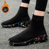 Spring and Autumn men's and women's socks shoes high-top single shoes flow sports leisure lazy shoes